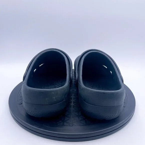 Crocs Black Bistro clogs slip resistant closed toe Mens 6 Women’s 8 - Picture 3 of 9